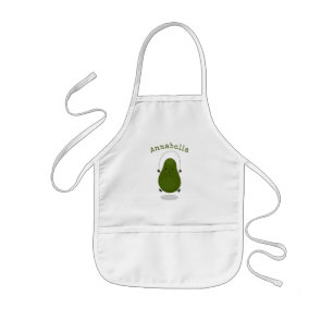 Niedliche Avocado-Springseil-Cartoon-Abbildung Kinderschürze