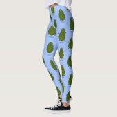Niedliche Avocado-Springseil-Cartoon-Abbildung Leggings (Links)