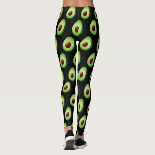 Niedliche Avocadodruck-Leggings für Yoga Leggings (Rückseite)