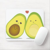 Niedliche Avocadopaare Mousepad (Mit Mouse)