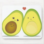 Niedliche Avocadopaare Mousepad (Vorne)