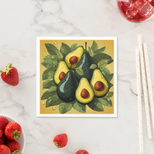 Niedliche Avocados-Papierservietten Serviette