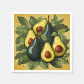 Niedliche Avocados-Papierservietten Serviette (Vorderseite)