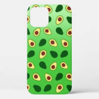 Niedliche Avocados-Scheiben Sommergrüne Gradienten