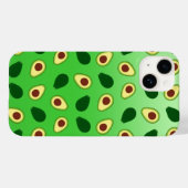 Niedliche Avocados-Scheiben Sommergrüne Gradienten Case-Mate iPhone Hülle (Rückseite (Horizontal))