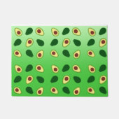 Niedliche Avocados-Scheiben Sommergrüne Gradienten Fußmatte (Vorderseite)
