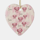 Niedliche axolotale Weihnachten Keramik Ornament (Rechts)