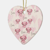 Niedliche axolotale Weihnachten Keramik Ornament (Links)