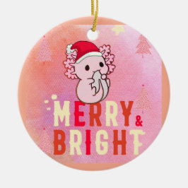Niedliche axolotale Weihnachten Keramik Ornament