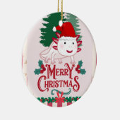 Niedliche axolotale Weihnachten Keramik Ornament (Rechts)