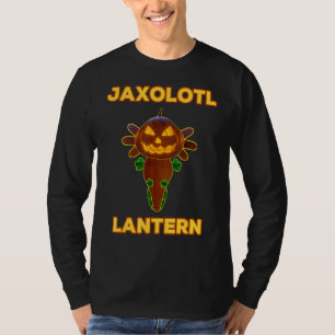 Niedliche Axolotkostüm Halloween Kürbislaterne Axo T-Shirt
