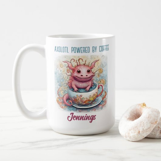 Niedliche Axolotl Coffee Tasse (Mit Donut)