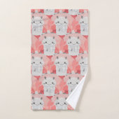 Niedliche Axolotl Drink Milk Badhandtuch Set (Handtuch)