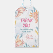 Niedliche Axolotl Girl Geburtstag Vielen Dank Tag Geschenkanhänger (Vorderseite)