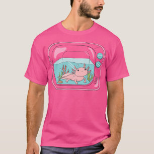 Niedliche Axolotl im Tank