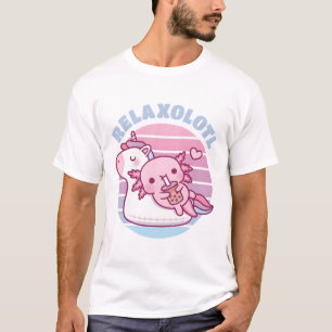 Niedliche Axolotl-Kälte auf Einhornbecken Schwimmb T-Shirt