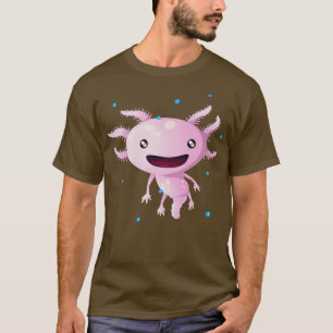 Niedliche Axolotl Kawaii Amphibienkinder T-Shirt