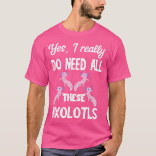 Niedliche Axolotl Kawaii Tiere mexikanische Salama T-Shirt