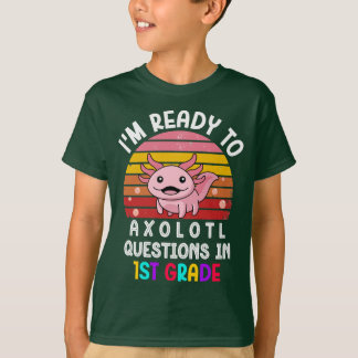 Niedliche Axolotl-Schule, 1. Klasse zurück zur Sch T-Shirt