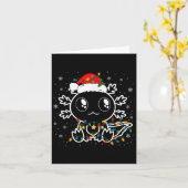 Niedliche Axolotl Weihnachtsmannmütze Funny Boys G Karte (Gelbe Blume)