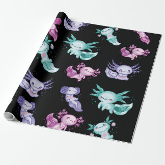 Niedliche Axolotls Geschenkpapier