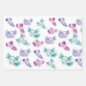 Niedliche Axolotls Geschenkpapier Set (Vorderseite 3)