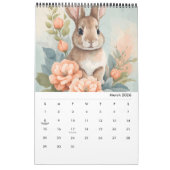 Niedliche Baby Animals Watercolor 2025 Kalender (Mär 2026)