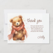 Niedliche Baby-Baby-Babydusche Dankeskarte (Vorderseite)