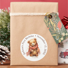 Niedliche Baby-Baby-Babydusche Runder Aufkleber