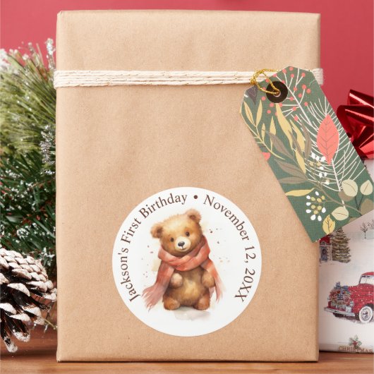 Niedliche Baby-Baby-Babydusche Runder Aufkleber (Feiertag)