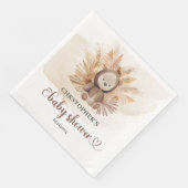 Niedliche Baby Bär Sweatshirt Pampas Baby Dusche Serviette (Ecke)