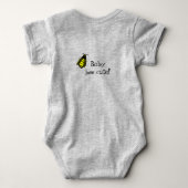 Niedliche Baby Bee Honeybee mit Fun Text Strampler (Rückseite)