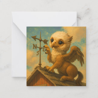 Niedliche Baby Big eye Hippogriff lustige Fantasie Mitteilungskarte