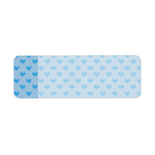 Niedliche Baby-Blau-wenig gestrickte Herzen