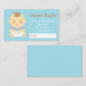 Niedliche Baby Boy Dusche Graue Windeln Raffel Tic Begleitkarte (Vorne/Hinten)