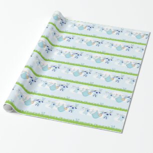 Niedliche Baby Boy Kleidung Line Geschenkpapier