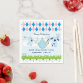 Niedliche Baby Boy Kleidung Line Serviette (Beispiel)