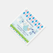 Niedliche Baby Boy Kleidung Line Serviette (Ecke)