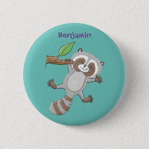 Niedliche Baby-Cartoon-Illustration Button