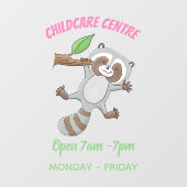 Niedliche Baby-Cartoon-Illustration Fensteraufkleber (Blatt)