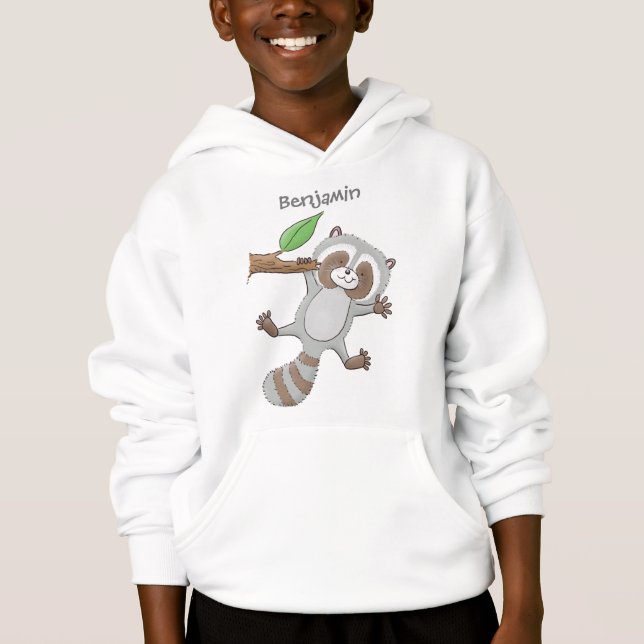 Niedliche Baby-Cartoon-Illustration Hoodie (Vorderseite)