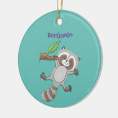 Niedliche Baby-Cartoon-Illustration Keramik Ornament (Links)