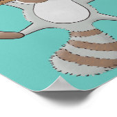 Niedliche Baby-Cartoon-Illustration Poster (Ecke)