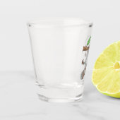 Niedliche Baby-Cartoon-Illustration Schnapsglas (Links)