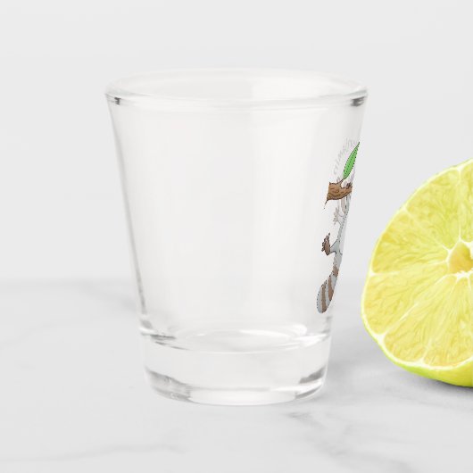 Niedliche Baby-Cartoon-Illustration Schnapsglas (Links)