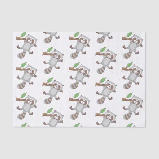 Niedliche Baby-Cartoon-Illustration Seidenpapier (Vorderseite)