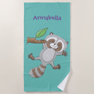 Niedliche Baby-Cartoon-Illustration Strandtuch