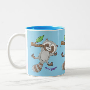 Niedliche Baby-Cartoon-Illustration Zweifarbige Tasse