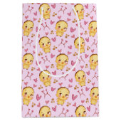 Niedliche Baby Chicks und Herzbeutel Mittlere Geschenktüte (Vorderseite)