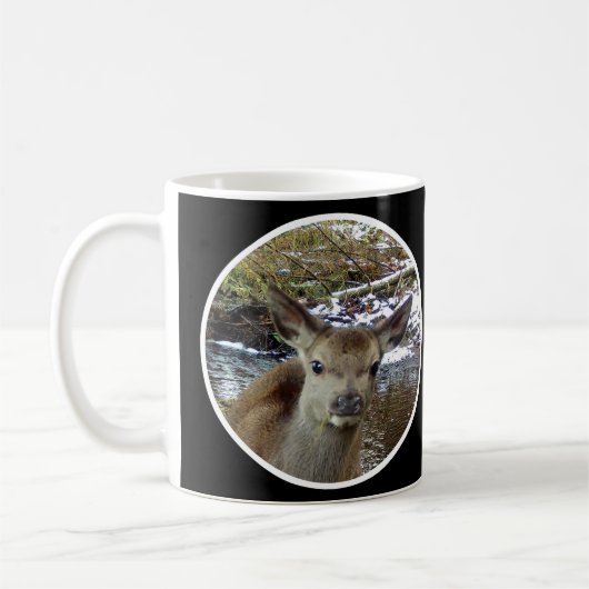 Niedliche Baby Deer Posen für die Tasse der Kamera (Links)